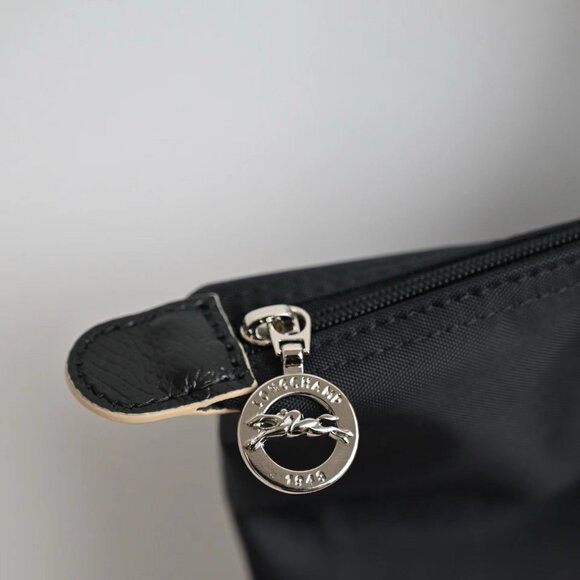 Black Longchamp Medium Canvas Bag - Picture 5 of 8